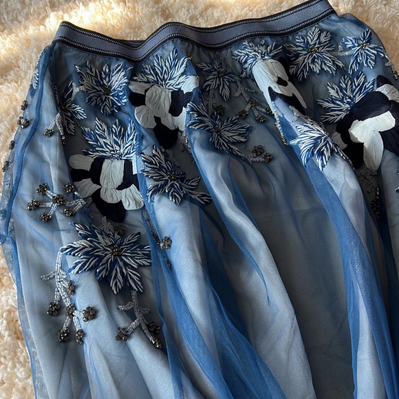 Anthropolgie tulle beaded skirt - Picture 4 of 6